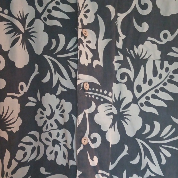 Men's Hawaiian print button down shirt 2X - Picture 3 of 5